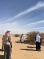 المركز الوطني لتنمية الغطاء النباتي ومكافحة التصحر ينفذ مبادرة تنظيف فيضة درب الابل بحفر الباطن