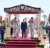 الرئيس عبد الفتاح السيسى يضع اكليل من الزهور على النصب التذكاري لشهداء القوات المسلحة