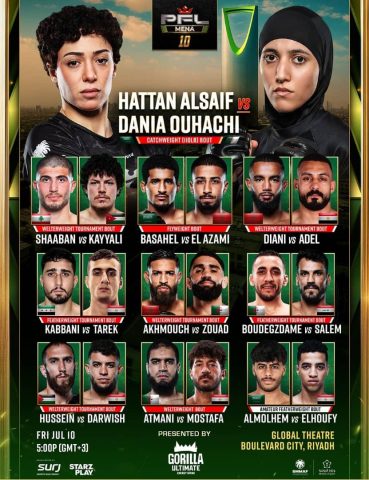 الرياض تستعد لانطلاق أسبوع النزال لبطولة PFL MENA الخميس المقبل