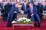 شارك السيد الرئيس عبد الفتاح السيسي والرئيس الفرنسي إيمانويل ماكرون في الجلسة الختامية للمنتدى الإقتصادي المصري الفرنسي،