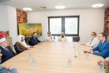خلال لقائه وكيل الشؤون الإسلامية مشيداً بالتعاون المشترك بين البلدين رئيس لجنة الأديان بمقدونيا السعودية بلاد حضارية تصدر ثقافة التسامح والسلام وعلاقتنا بها متميزة