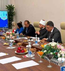 مستشار الرئيس السيسى للشئون الدينية والمفتي ورئيس اللجنة الدينية يستقبلون وزير الأوقاف في أوزبكستان