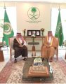 مندوب المملكة العربية السعودية الدائم لدى جامعة الدول العربية يستقبل معالي رئيس المنظمة العربية للسياحة