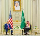 سمو ولي العهد والرئيس الأمريكي يرأسان أعمال القمة السعودية الأمريكية ويوقعان وثيقة الشراكة الاقتصادية الإستراتيجية بين حكومتي البلدين