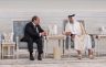 الرئيس عبد الفتاح السيسى يقدم واجب العزاء للشيخ تميم