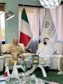 غنيم يقلد سرحان منديل الاتحاد العالمي للكشاف المسلم