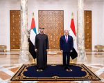 الرئيس عبد الفتاح السيسي – يستقبل الشيخ محمد بن زايد آل نهيان