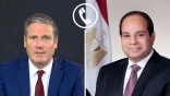 السيسي – يتلقي اتصالاً هاتفياً من السيد “كير ستارمر”