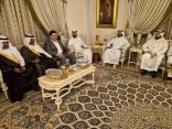 الأميرين(نايف و سعود الشعلان)يستقبلان القنصل السوري بقصرهما العامر بالرياض