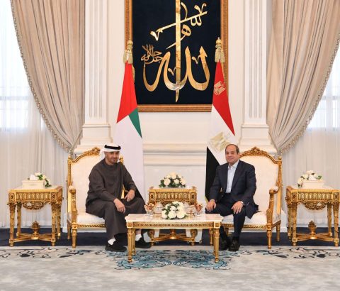 الرئيس عبد الفتاح السيسى يستقبل رئيس الامارات