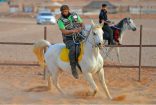 هواة ركوب الخيل يستعرضون مهاراتهم على ساحل جدة