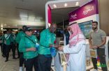 إستقبال أبطال المملكة المشاركين في بطولة العالم لألعاب القوى للأستاذة في السويد بمطار الملك خالد الدولي بالرياض