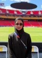 شوق المحمودي – مديرة عمليات المنشأة في استاد كانساس سيتي  خلال كأس العالم FIFA 2026