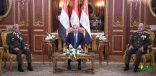 الرئيس عبد الفتاح السيسي رئيس جمهورية مصر يحضر سحور القوات المسلحة