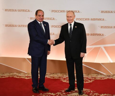 الرئيس عبد الفتاح السيسى يلتقي الرئيس الروسى بقصر الكرملين