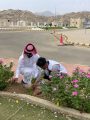 بيئة أضم تنفذ مبادرة لتشجير الكلية التقنية