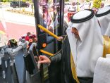 أمير منطقة تبوك يدشن مرحلة التشغيل الفعلي لمشروع النقل العام بالحافلات بمدينة تبوك