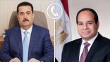 تلقى السيد الرئيس عبد الفتاح السيسي، اليوم، إتصالاً هاتفياً من رئيس الوزراء العراقي محمد شياع السوداني