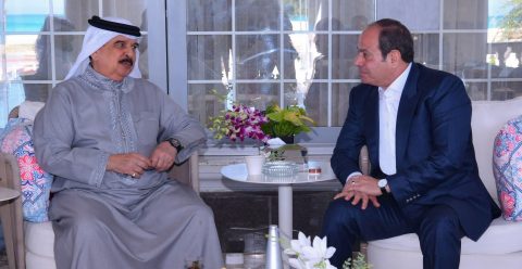 الرئيس عبد الفتاح السيسى يستقبل ملك البحرين