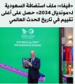 الفيفا يعلن بإن المملكة حازت على أعلى تقييم في تاريخ كأس العالم أكثر من 419 نقطة من 500