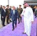 الرئيس عبد الفتاح السيسى يصل الى المملكة العربية السعودية