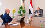 عقد السيد الرئيس عبد الفتاح السيسي رئيس جمهورية مصر العربية اجتماعاً اليوم مع المستشار عمر مروان وزير العدل