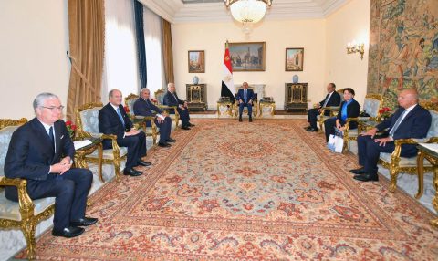 الرئيس عبد الفتاح السيسى يستقبل نائب رئيس مجلس الوزراء الايطالي