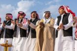 الدحة…موروث تراثي يجسد هوية الشمال في جناح إمارة الحدود الشمالية بمعرض وزارة الداخلية