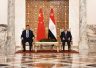الرئيس عبد الفتاح السيسي يستقبل الرئيس الصينى وقرينته بقصر الاتحادية