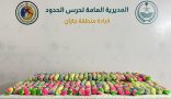 حرس الحدود بمنطقة جازان يحبط تهريب 135كيلوجرامًا من نبات القات المخدر