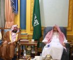 سماحة مفتي عام المملكة يستقبل رئيس الشؤون الدينية بالمسجد الحرام والمسجد النبوي وأئمة المسجد الحرام
