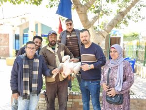 جهاز شئون البيئة بطنطا بجمهورية مصر العربية يصادرة بجعة بأحد محال بيع الأسماك بطنطا وإيداعها بحديقة الحيوان بمحافظة كفر الشيخ