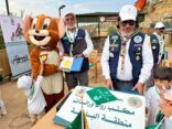 رواد كشافة الباحة يحتفلون باليوم الوطني الـ 96 في بساتين اللوز ببني ظبيان