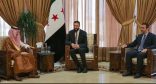 احمد الشرع يستقبل الأمير فيصل بن فرحان والوفد المرافق في دمشق