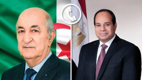 الرئيس عبد الفتاح السيسي يجري اتصالا بالرئيس الجزائري