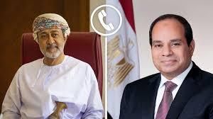 الرئيس المصري يجري اتصالًا هاتفيًّا مع سلطان عمان