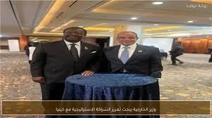 وزيرا خارجية مصر وكينيا يبحثان عددًا من القضايا الأفريقية