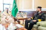 نائب أمير تبوك يستقبل قائد حرس الحدود بالمنطقة