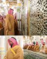الامير محمد بن سلمان يزور المسجد النبوي الشريف