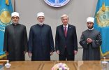 رئيس جمهورية كازاخستان يستقبل وزير الأوقاف المصري ووكيل الأزهر ومفتي الديار المصرية