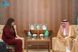 نائب وزير الخارجية يلتقي وزيرة خارجية فلسطين